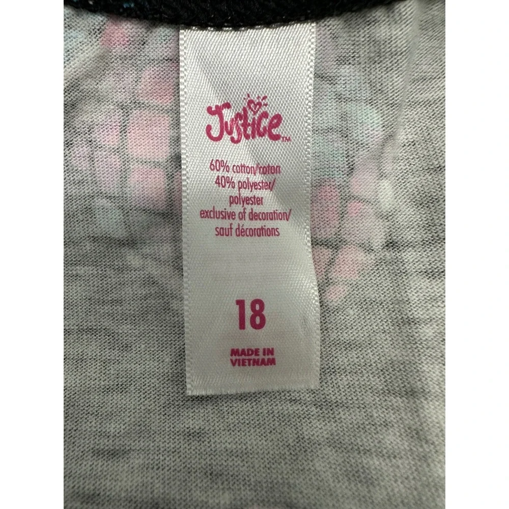 Justice Romper Black Pineapples Eyelet Lace Pinks Blues Size 18 READ